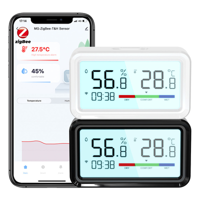 Tuya ZigBee Hygrometer Thermometer Sensor Remote App Voice Alexa Google Home Smart Home Không dây