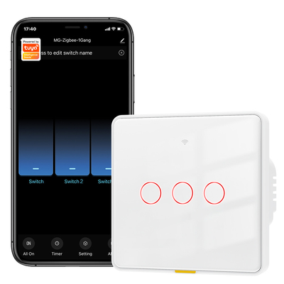 Tuya Zigbee Switch Không dây trung lập100-250v Ứng dụng giọng nói Alexa Google Home Không cần điện tụ