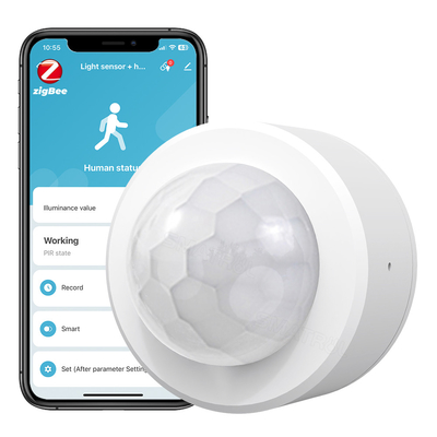 Mua Tuya Zigbee 3.0 PIR Motion Detector Cảm biến độ sáng 2 trong 1 Cảm biến báo động chống trộm Cảm biến ánh sáng thông minh sản xuất trực tuyến