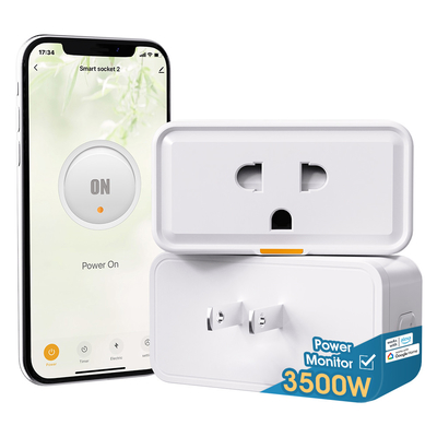 Tuya Smart Plug 16A WiFi Socket với Timing Power Monitor và Alexa Google Home Smart Life Integration cho tự động hóa nhà thông minh