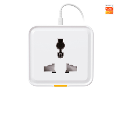 Tuya Smart Home Plug: Universal Type-C 16A WiFi RF433 Travel Adapter Socket với điều khiển ứng dụng, tương thích trợ lý giọng nói và giám sát năng lượng
