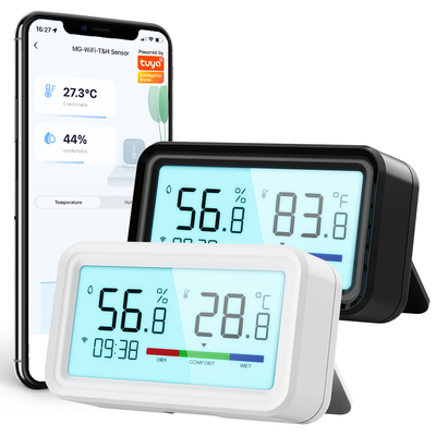 Giá tốt. Wifi Indoor Hygrometer Thermometer Sensor Với Backlight App Remote Voice Alexa Google Home Địa chỉ Địa chỉ Địa chỉ Địa chỉ trực tuyến
