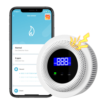 Giá tốt. Tuya Wifi cảm biến khí thông minh Ứng dụng nhà bếp gia đình báo động máy dò rò rỉ USB chạy an toàn Smart Home trực tuyến