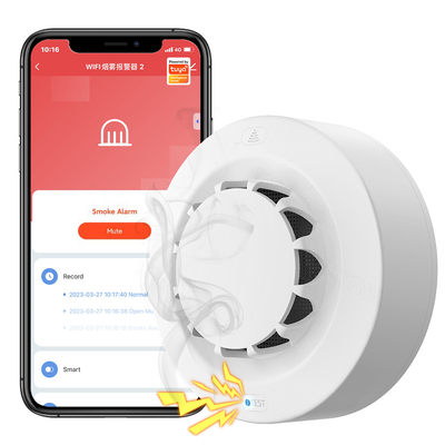Giá tốt. Tuya WiFi báo động khói thông minh máy dò cháy bảo vệ 90db Combination Smokehouse Fire Alarm Home Security System trực tuyến