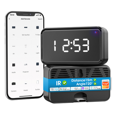 Giá tốt. Wifi điều khiển từ xa hồng ngoại với màn hình thời gian Fan TV Dvd Voice Alexa Và Google Tuya IR điều khiển Smart Home trực tuyến