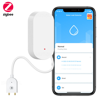 Giá tốt. Cảm biến rò rỉ nước Zigbee Thông báo về nhà thông minh Cảnh báo rò rỉ nước lũ An ninh nhà trực tuyến