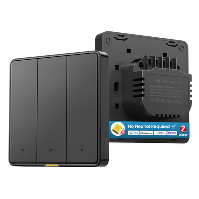 Giá tốt. Chuyển đổi tường thông minh Zigbee Không cần dây trung lập, không cần nồng độ, Thời gian, điều khiển bằng giọng nói, Ứng dụng Tuya, tương thích với Alexa & Google Home trực tuyến