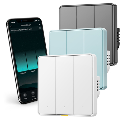 Giá tốt. Tuya WiFi RF433 Smart Wall Switch, 110-250V, Không cần dây trung lập, điều khiển bằng giọng nói với Alexa, Google Home, Tmall Genie và tính năng hẹn giờ ứng dụng trực tuyến