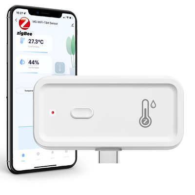 Giá tốt. Tuya Zigbee Wifi Độ ẩm Nhiệt độ Smart Hygrometer Thermometer Không dây Điện tử Hygrometer Smart Indoor Monitor Tương thích với Alexa Google Assistant trực tuyến