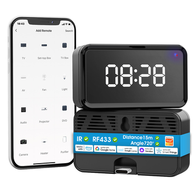 Giá tốt. WiFi IR RF433 Smart Universal Remote Control cho TV điều hòa không khí và nhiều hơn nữa với Alexa Google Voice Control và Tuya Integration trực tuyến