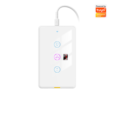 Giá tốt. Tuya WiFi Fan Light Switch Type C với bộ hẹn giờ và điều khiển bằng giọng nói, tương thích với Alexa và Google Home cho tự động hóa nhà thông minh trực tuyến
