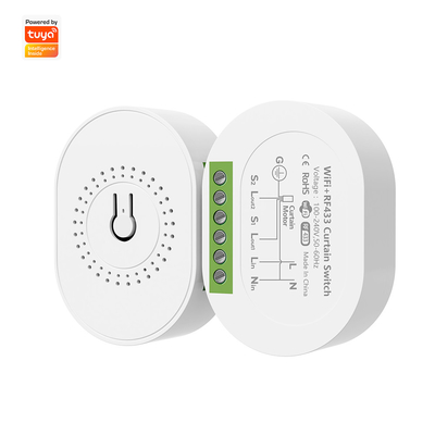 Giá tốt. SMATRUL Tuya WiFi RF433 Smart Curtain Switch Module, Được thiết kế cho màn tròn điện, Làm việc cho Alexa và Google Home trực tuyến