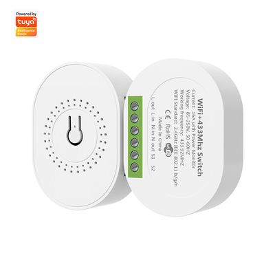 Giá tốt. SMATRUL 16A Smart Power Monitor Breaker Tuya WiFi & RF433 Trình chuyển mạch không dây Mini 2-Way ModuleTimer Làm việc với Google Home & Alexa trực tuyến
